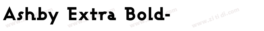 Ashby Extra Bold字体转换